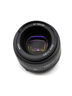 NIKON AF Nikkor 50mm f/1.8 D Prime Lens F-Mount with Box, Manual + Lens Caps